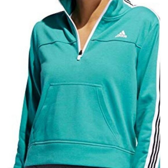 Adidas Women's Changeover True Green Half Zip Pullover - Picture 1 of 16